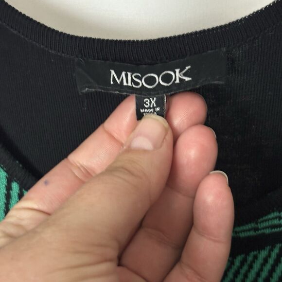 Misook Women’s Plus Abstract Floral Print Knit Sleeveless Top Tank Shell 3X NWOT - Picture 2 of 6